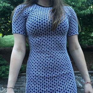 knit patterned mini dress!